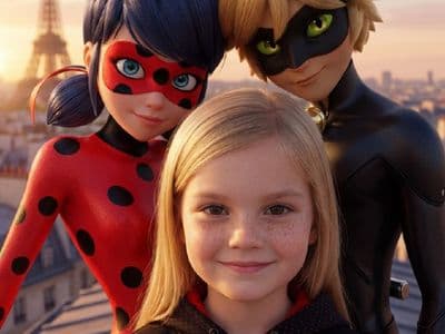 Фото как супер кот и леди баг: генерация изображений в стиле героев