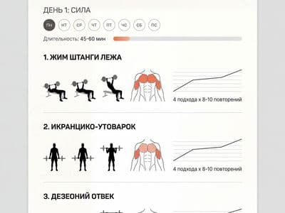 План тренировок по фото