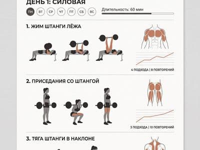 План тренировок по фото