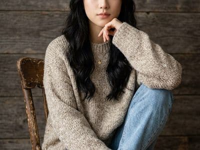 Портрет в свитере по фото с помощью нейросети — стильные образы на заказ