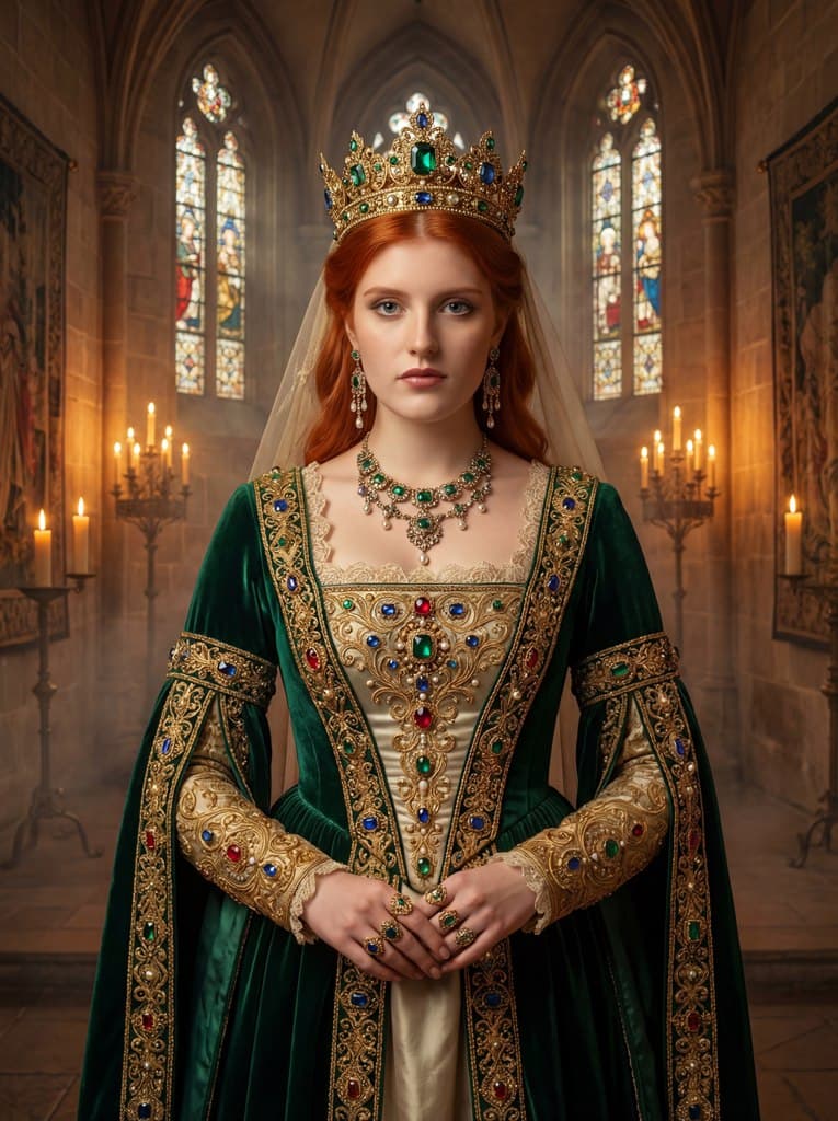 Погрузитесь в мир королевской фотосессии с нейросетью