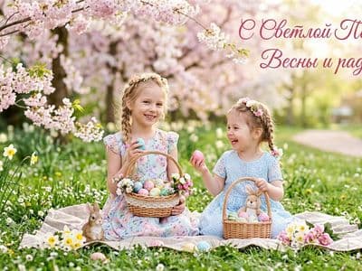 Фотосессия на Пасху ребенка 