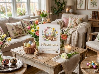 Открытка Пасха