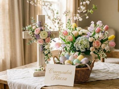 Открытка Пасха — создайте пасхальные изображения и поздравления онлайн