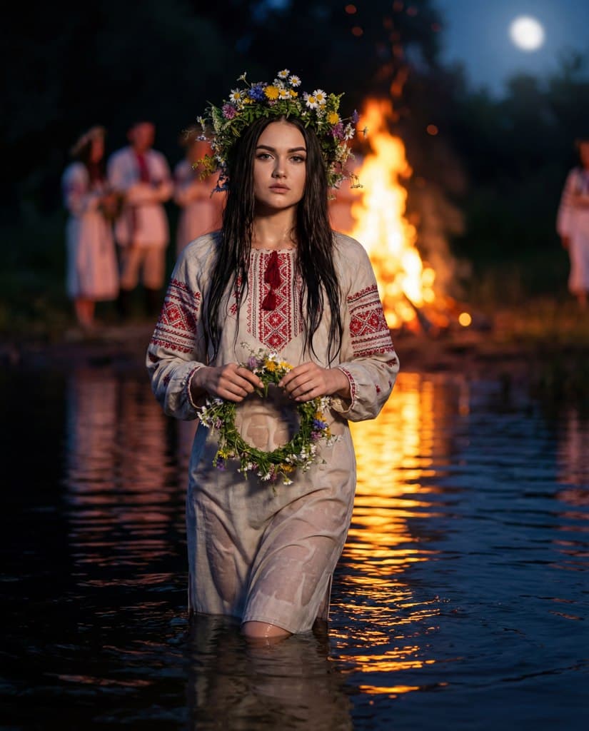 Фотосессия в стиле Ивана Купалы с нейросетью