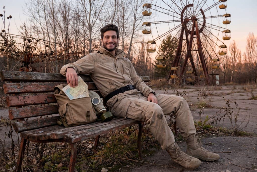 Фотосессия в заброшенных местах с нейросетью