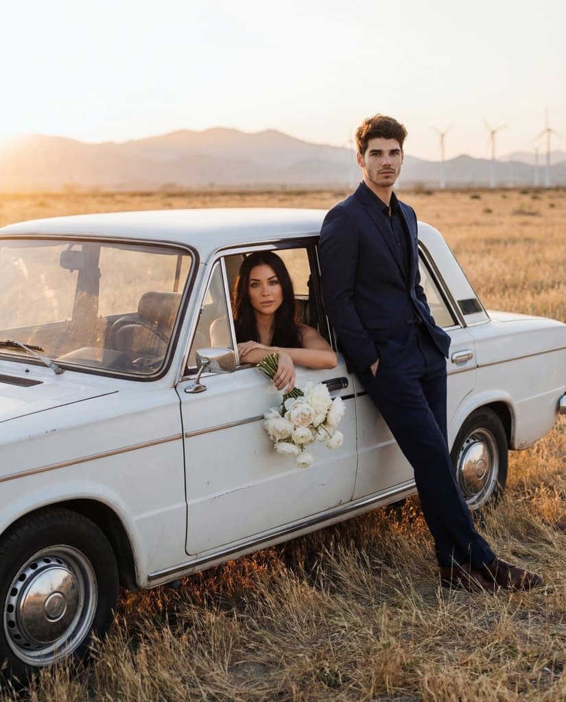 Создайте уникальную свадебную фотосессию с нейросетью