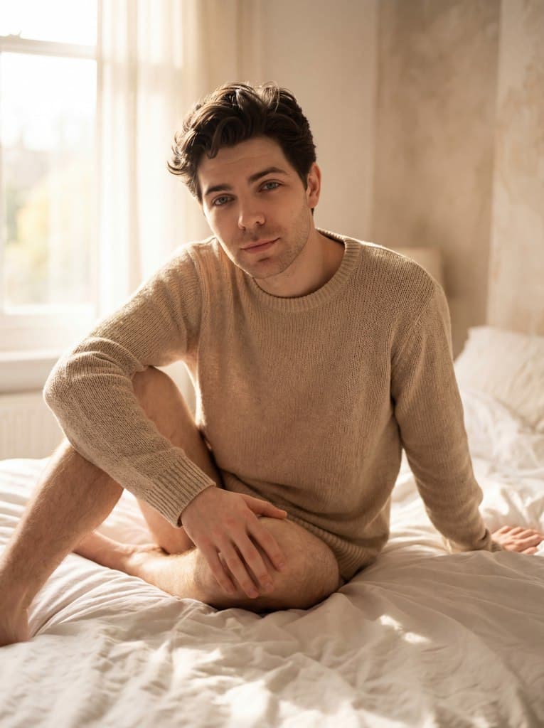 Создай уникальную фотосессию на кровати с нейросетью