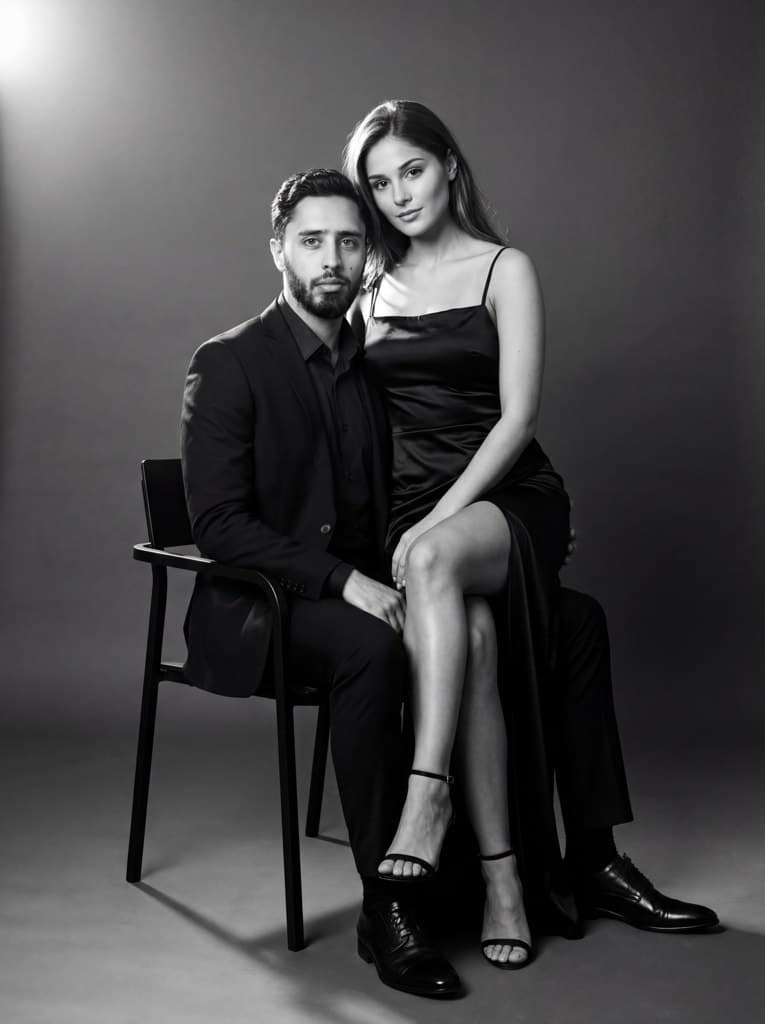 Создайте уникальную черно-белую фотосессию для пары