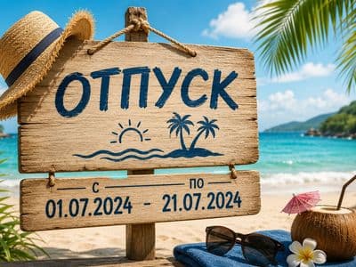 Создать картинку отпуск с датой — оформление аватарки через нейросеть