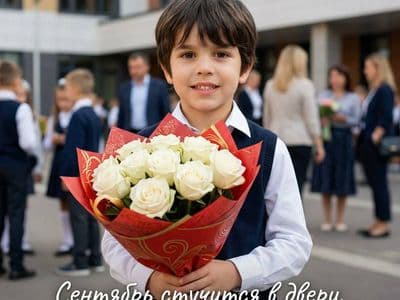 Открытка с Днём знаний