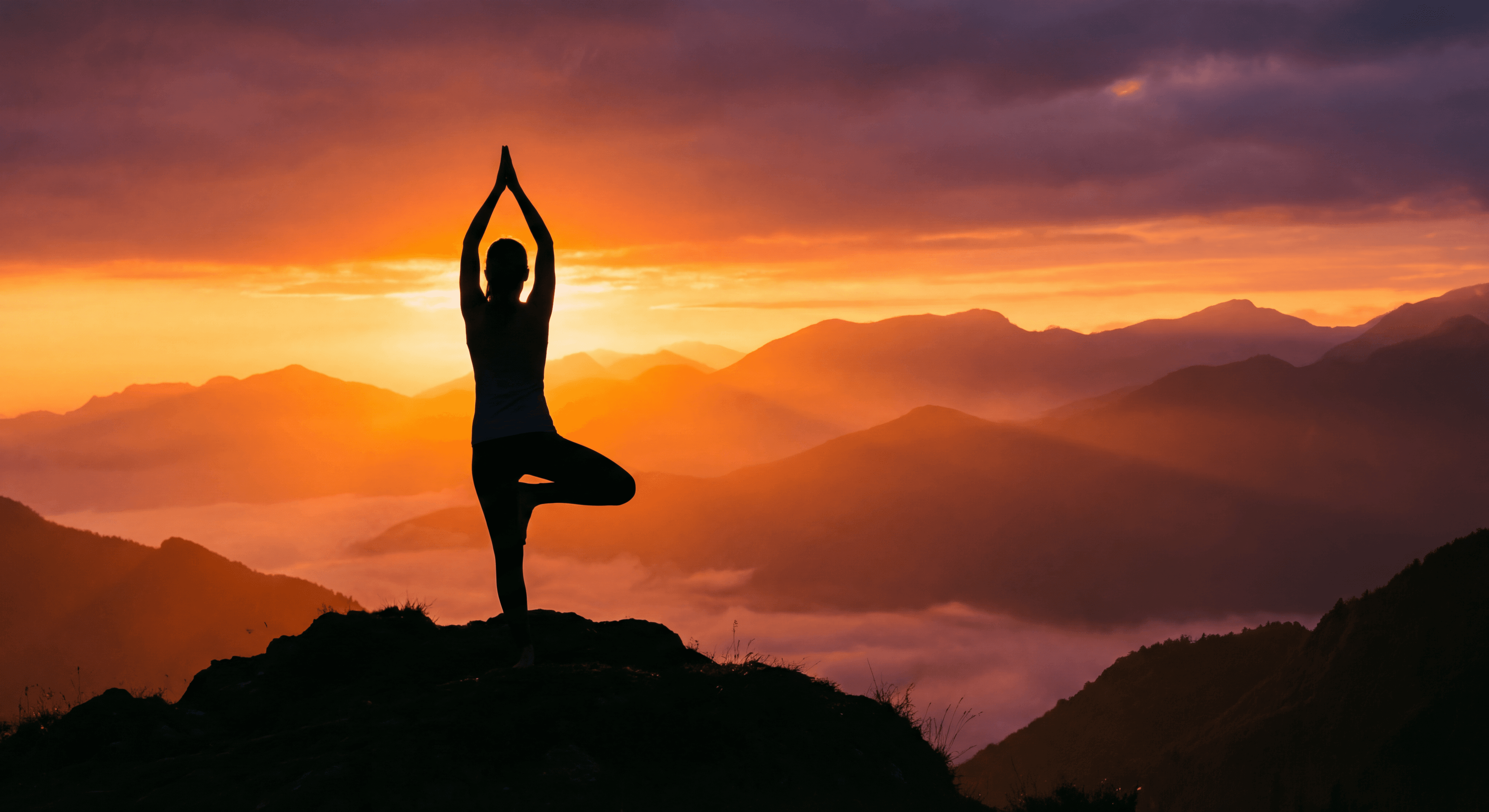 Портрет на вершине горы