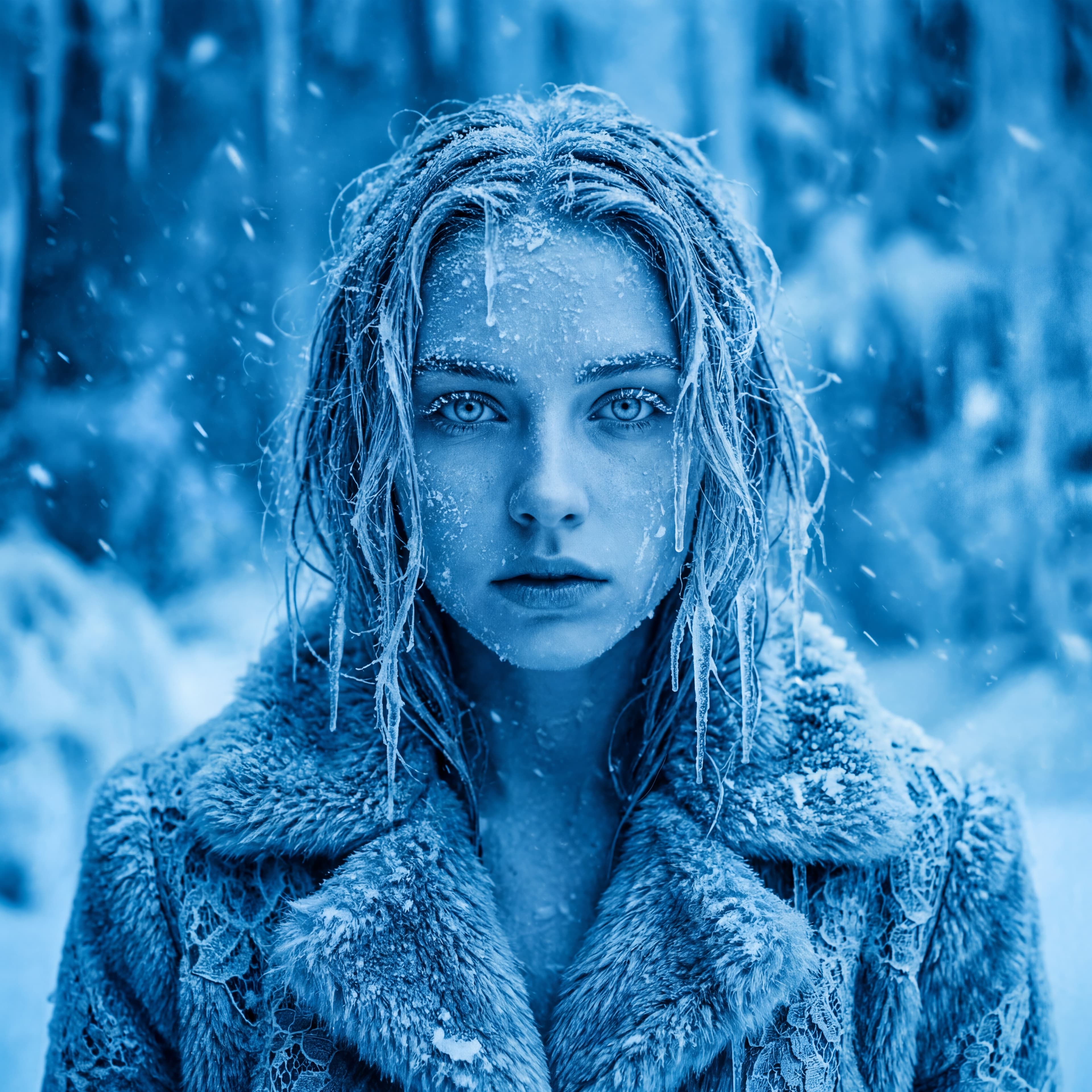 Портрет в синих тонах