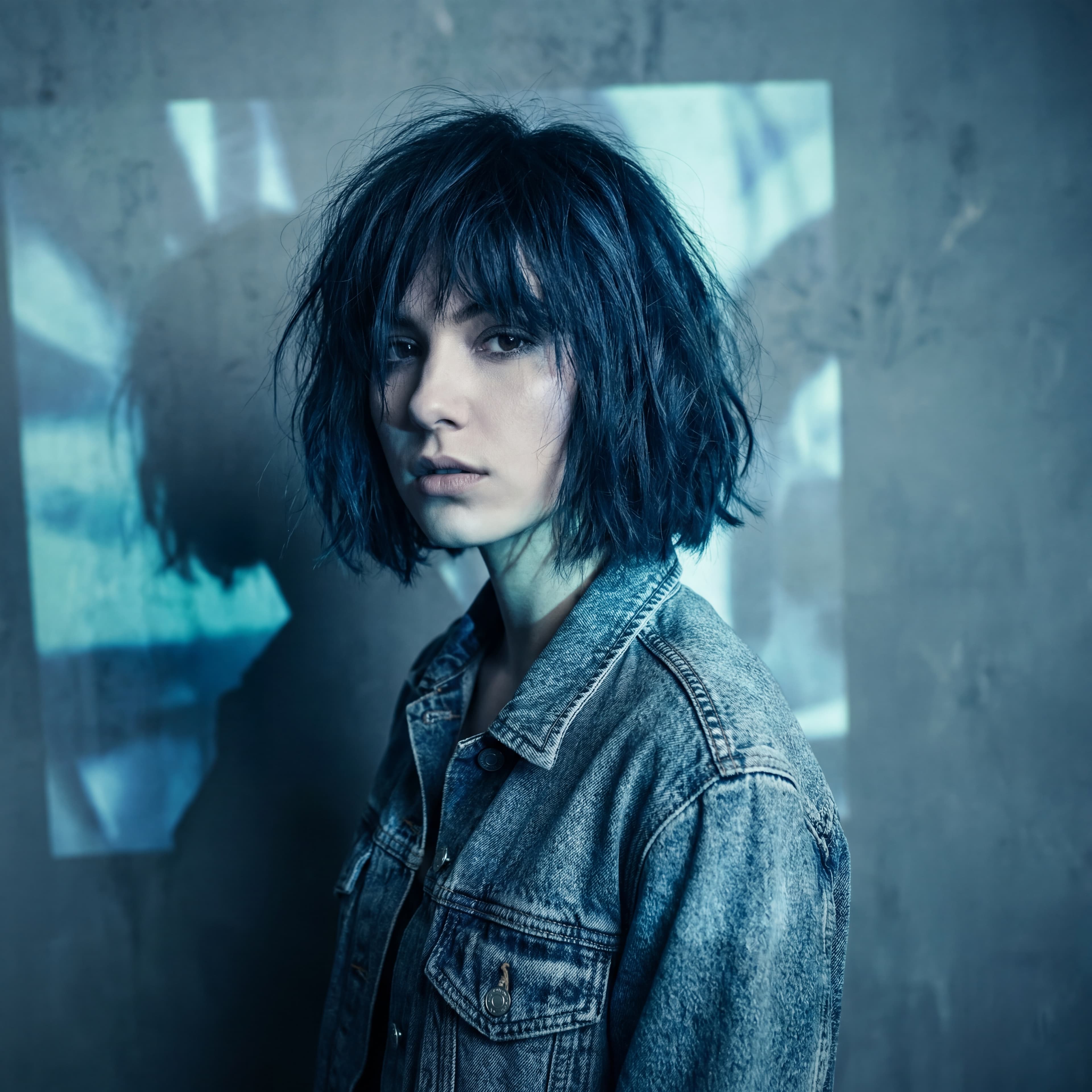 Портрет в синих тонах