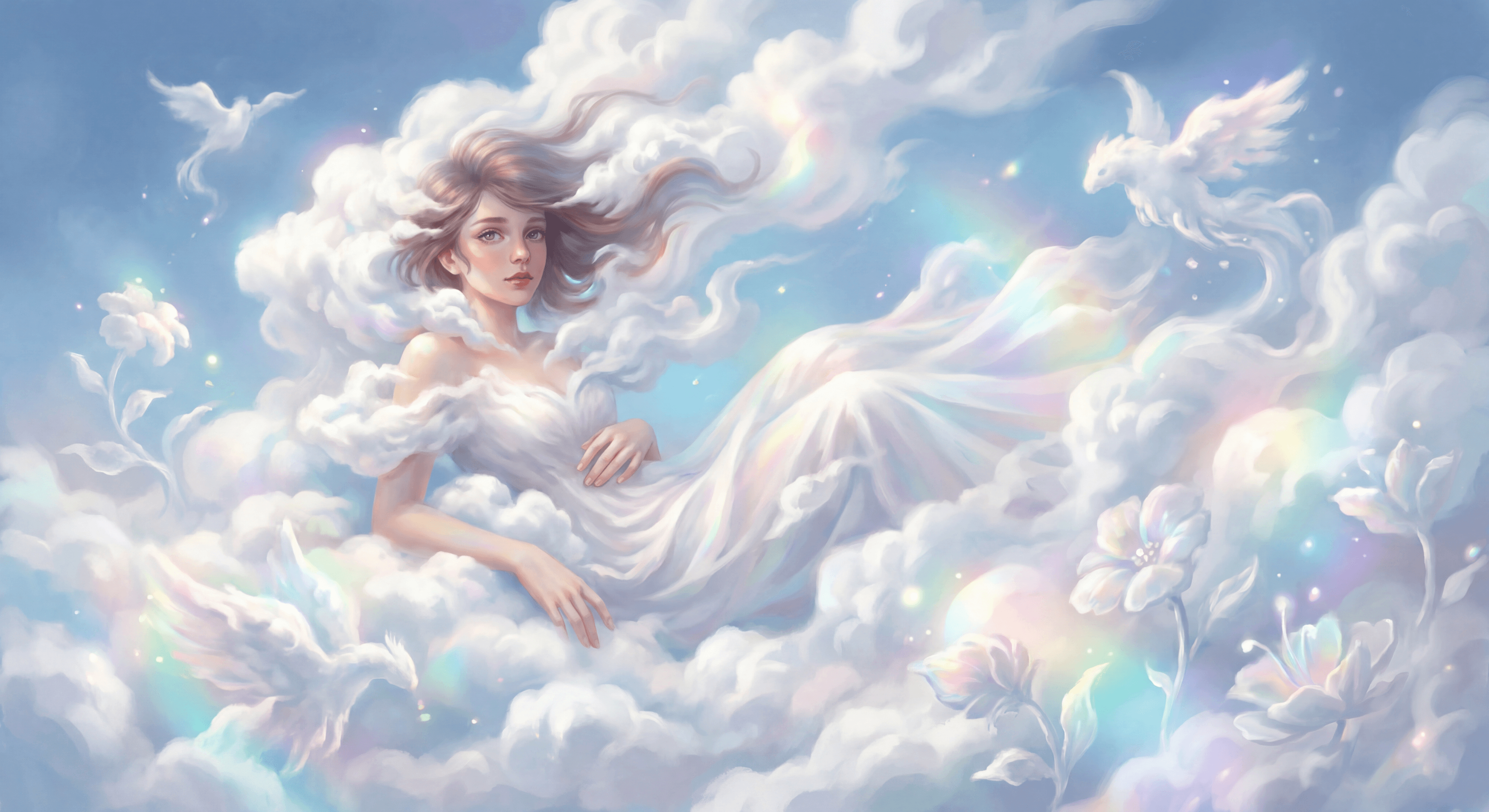 Портрет в облаках: генерация изображений с облаками с помощью нейросети