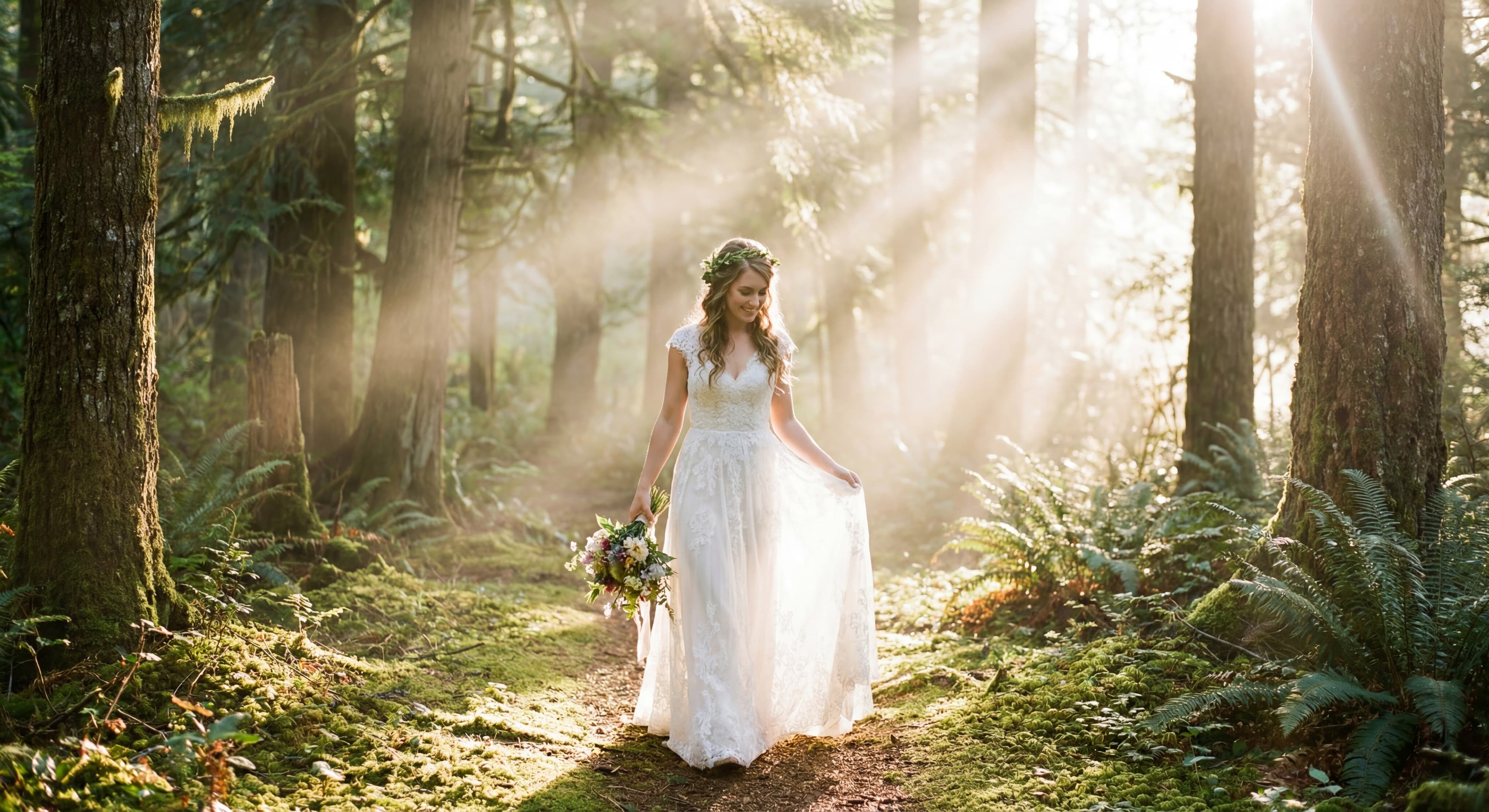 Портрет в белом платье