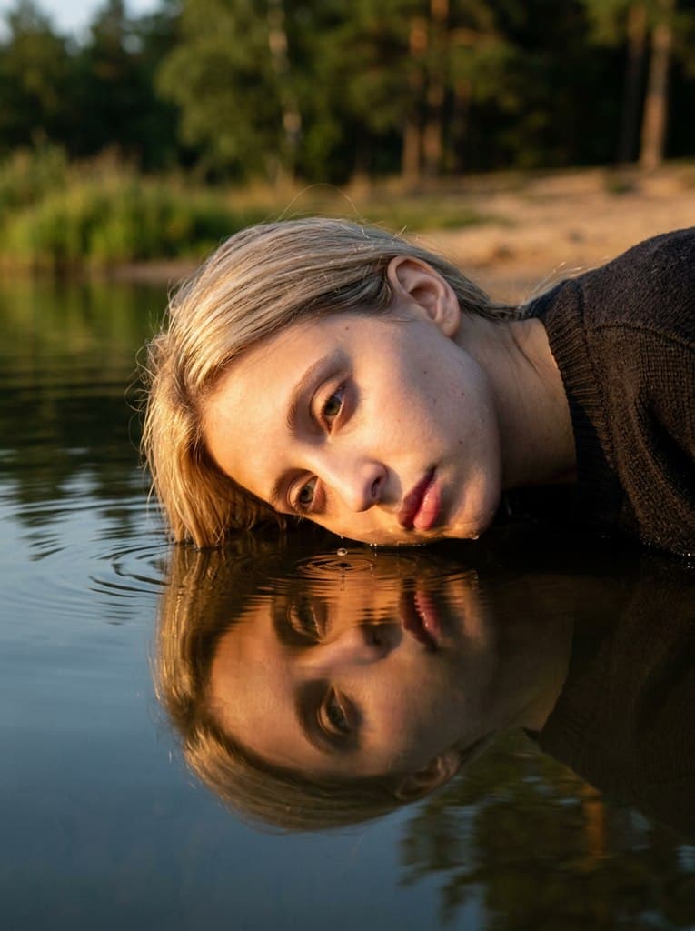 Портрет с водой: генерация уникальных фото у реки, озера или на пляже