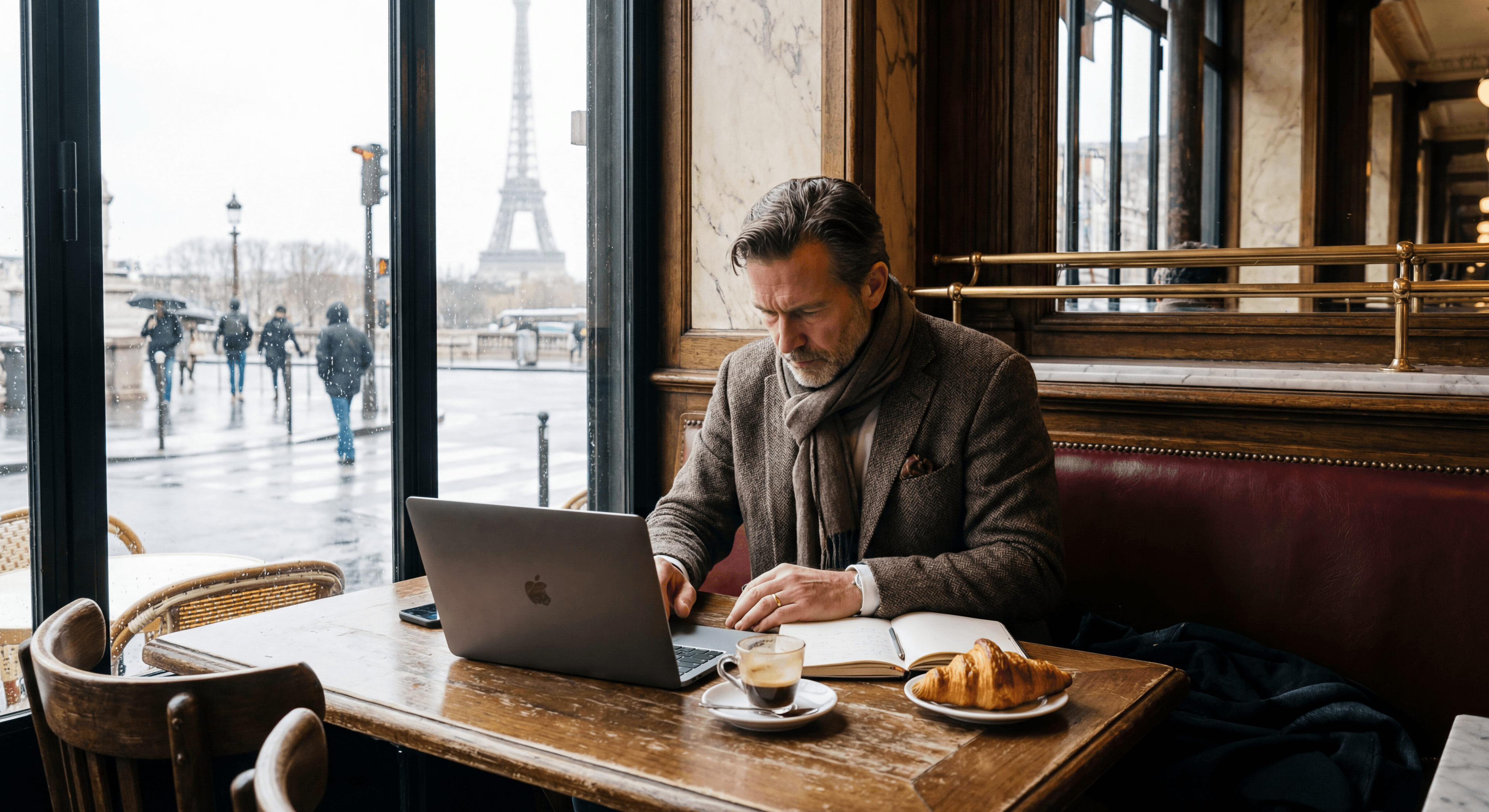 Портрет в кафе