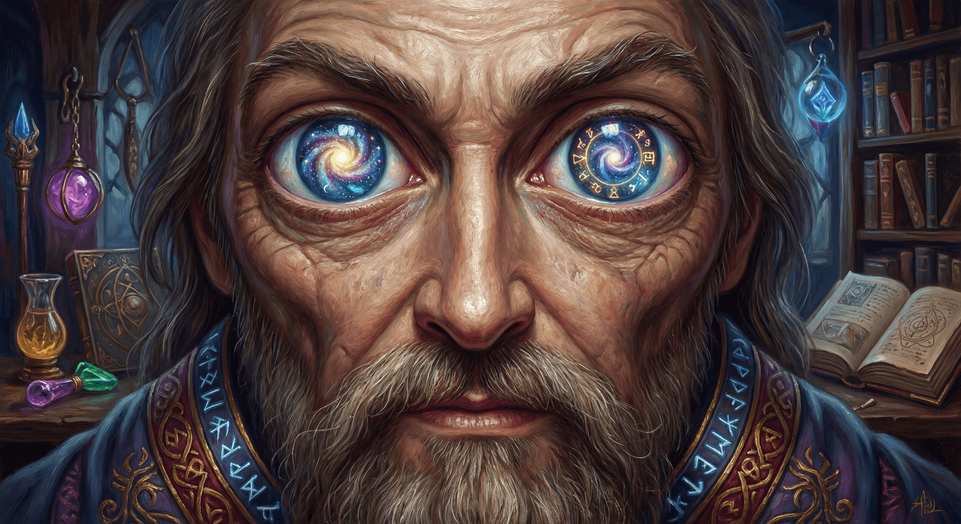 Портрет с большими глазами