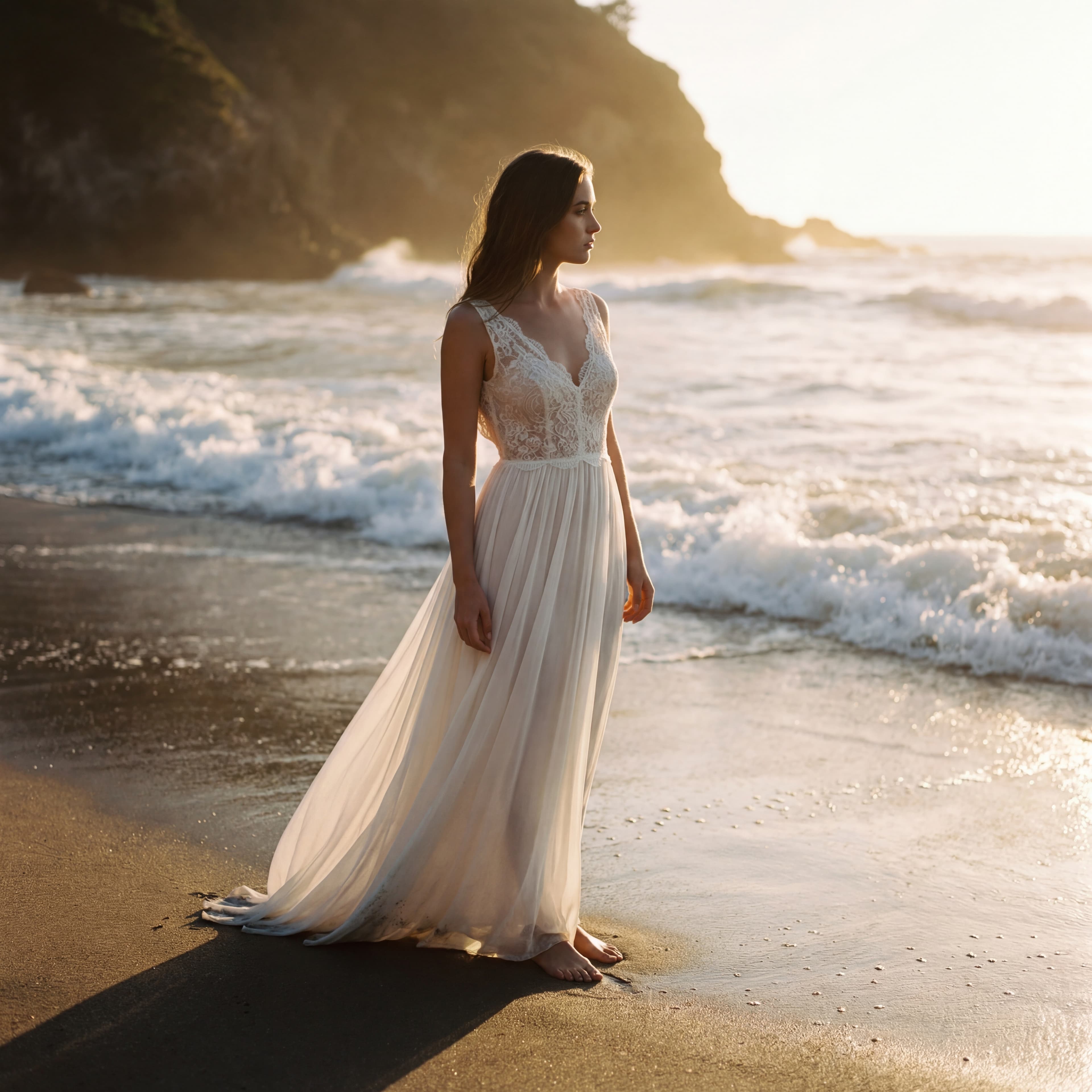 Портрет в белом платье