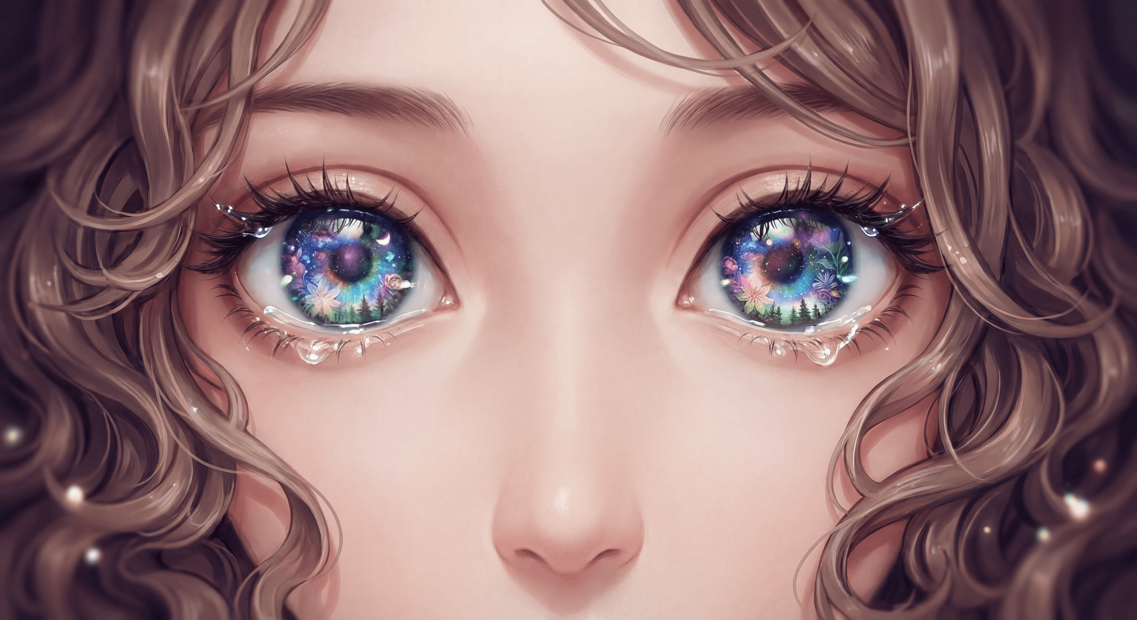 Портрет с большими глазами