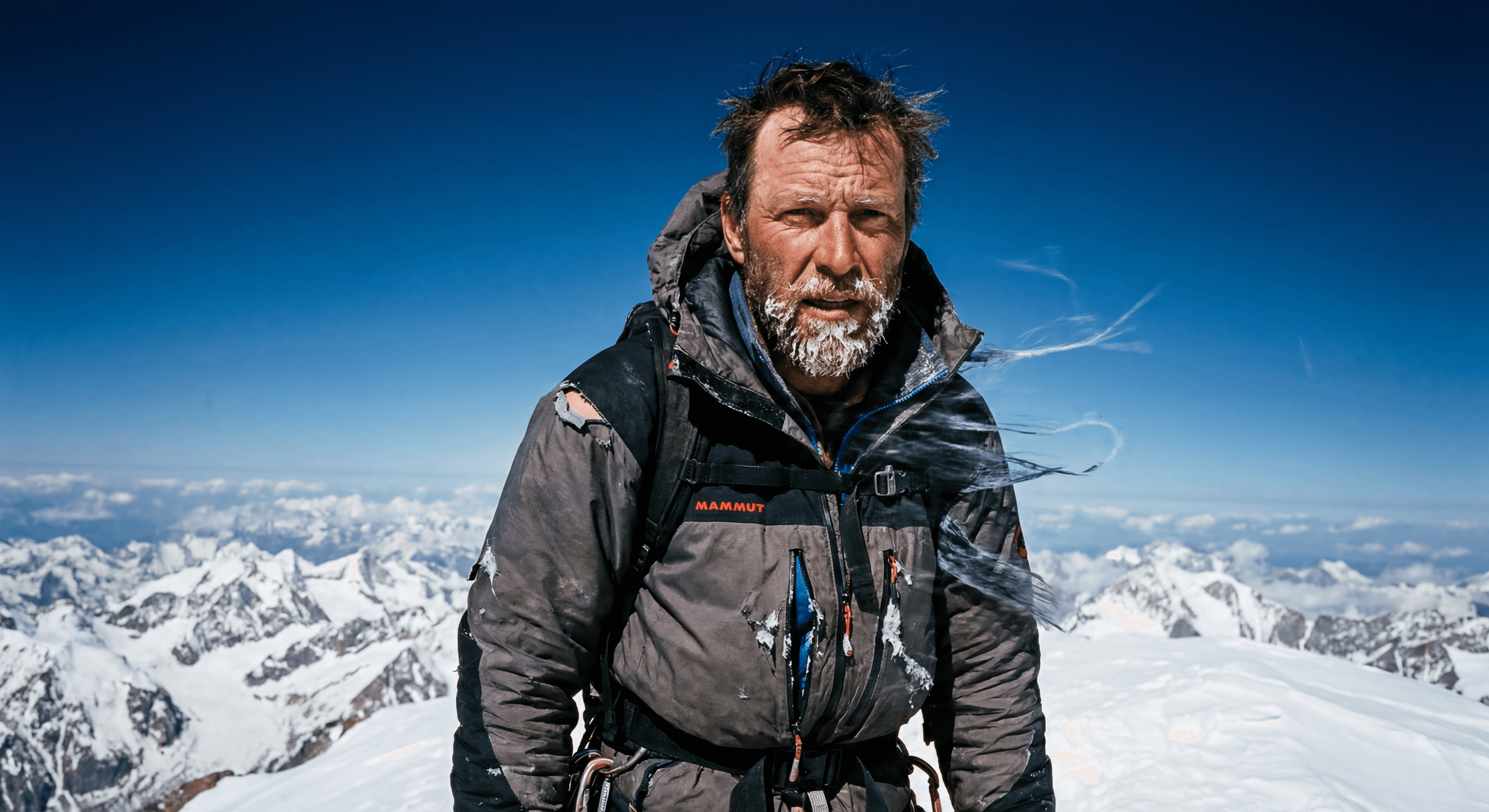 Портрет на вершине горы