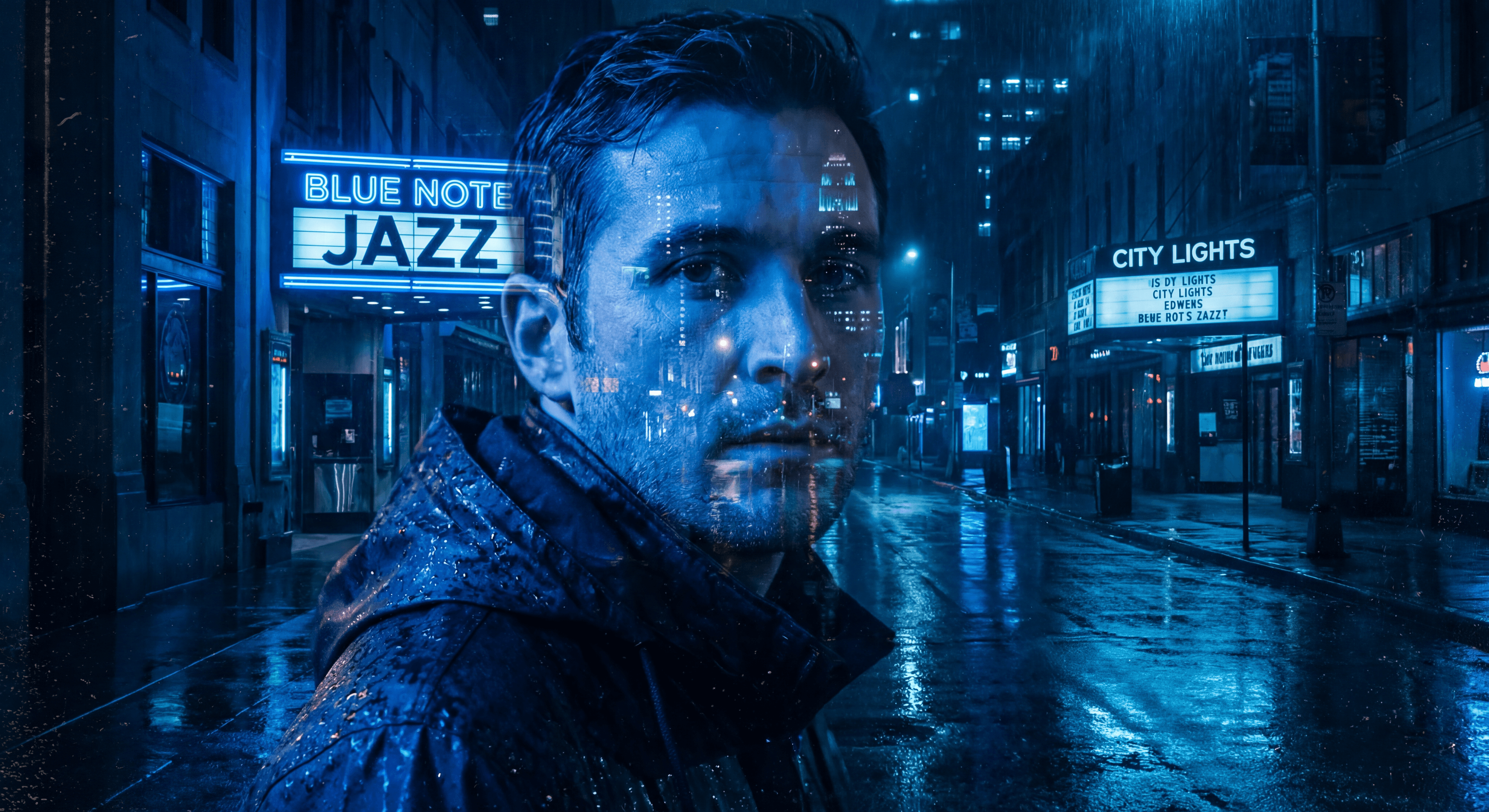 Портрет в синих тонах