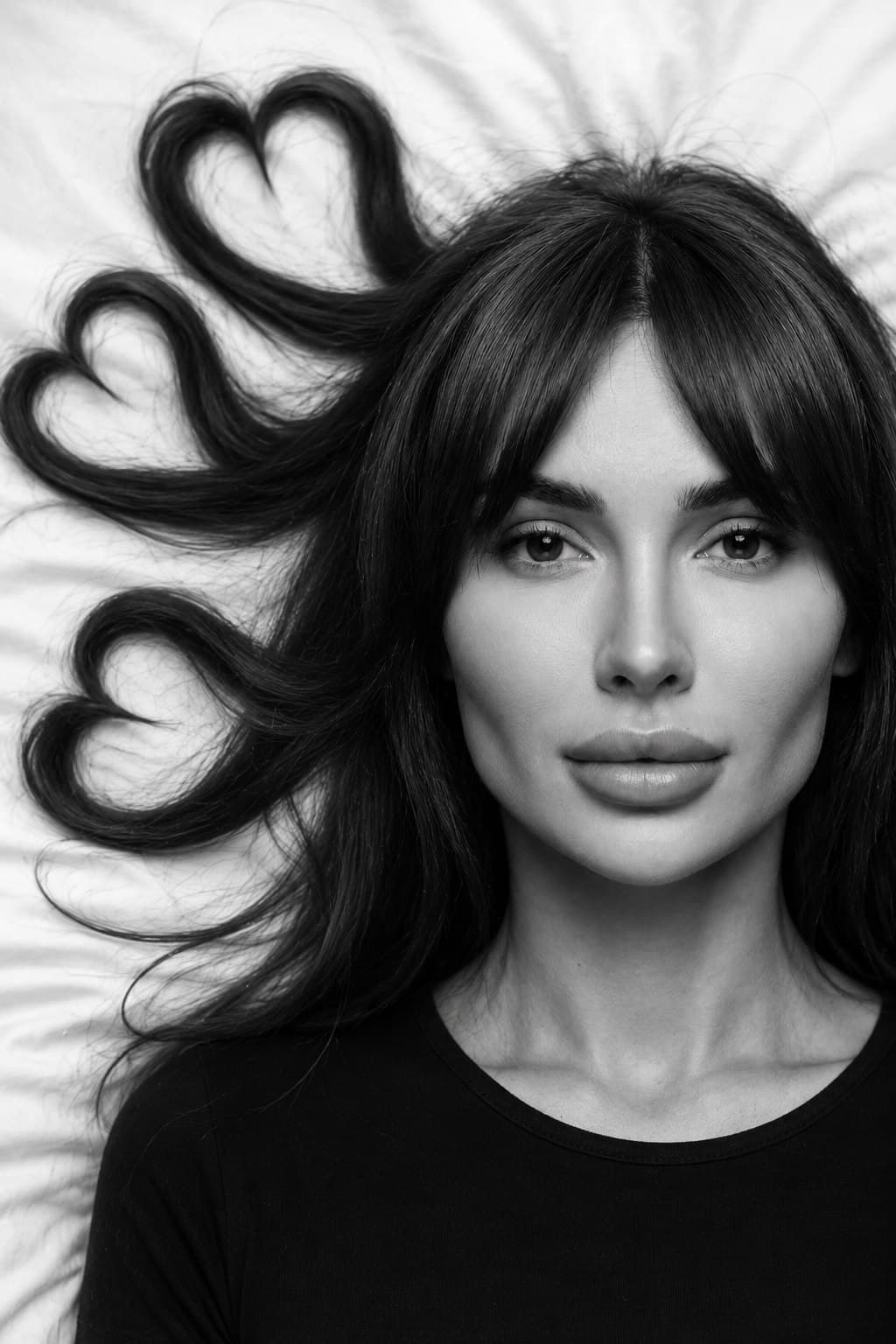 тренд hair heart по фото