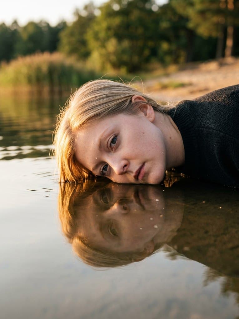 Портрет с водой: генерация уникальных фото у реки, озера или на пляже