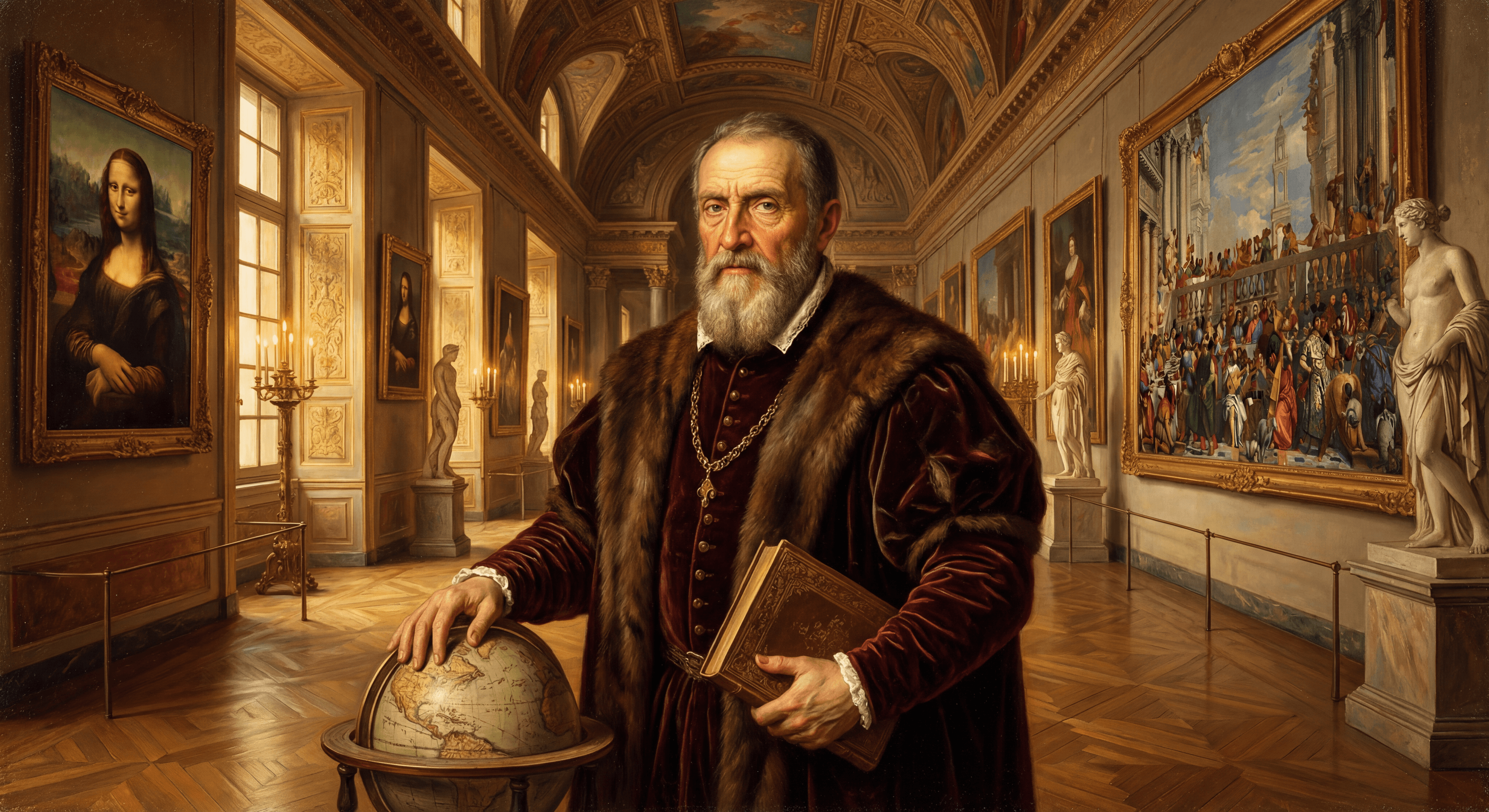 Портрет в Лувре