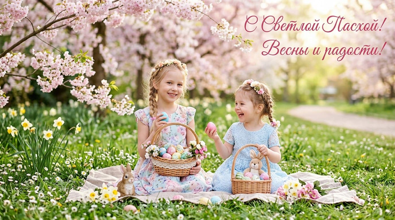 Фотосессия на Пасху ребенка 