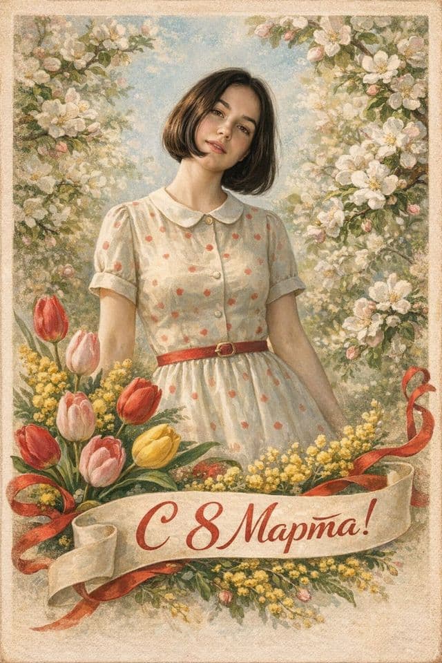 красивые открытки 8 марта с поздравлениями