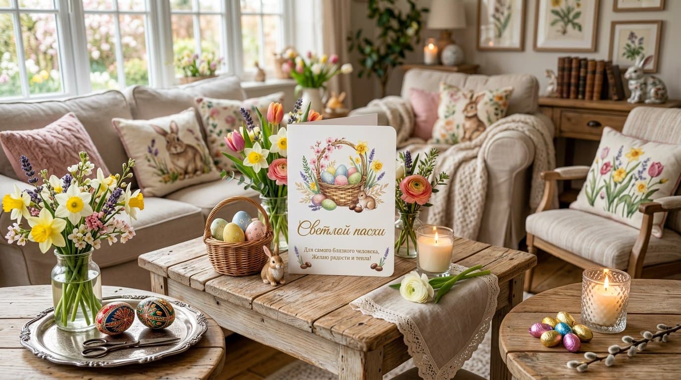 Открытка Пасха