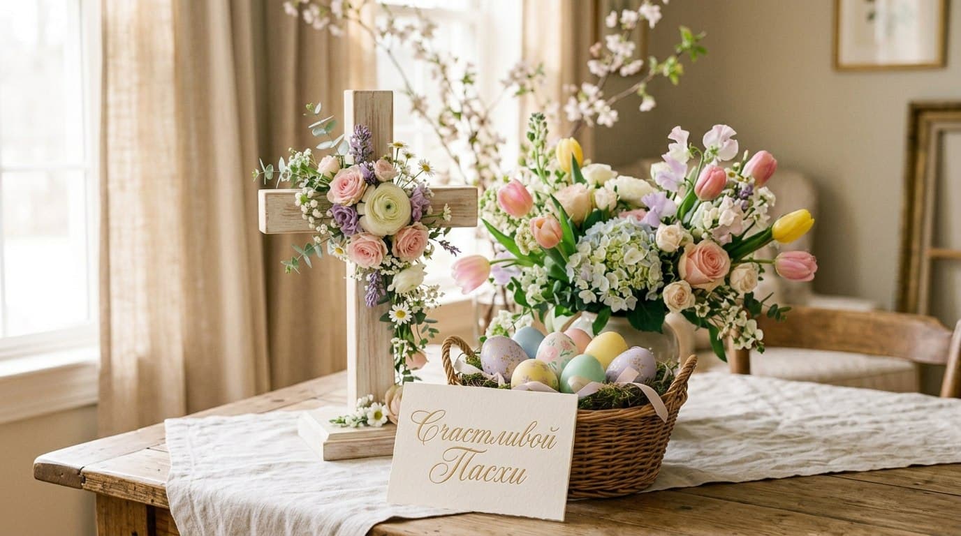 Открытка на Пасху