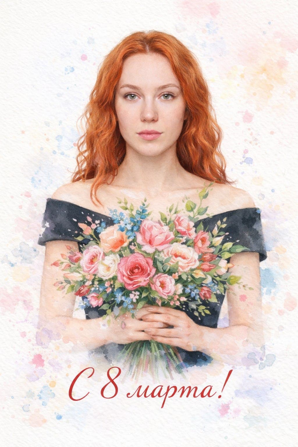 Открытка маме с 8 марта — создать поздравление и фото онлайн