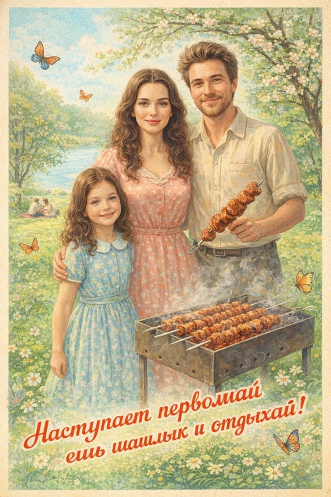 Поздравления с 1 мая шашлык