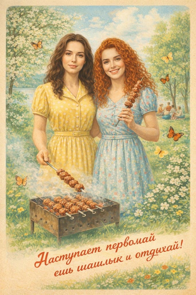 Открытки с 1 мая с юмором