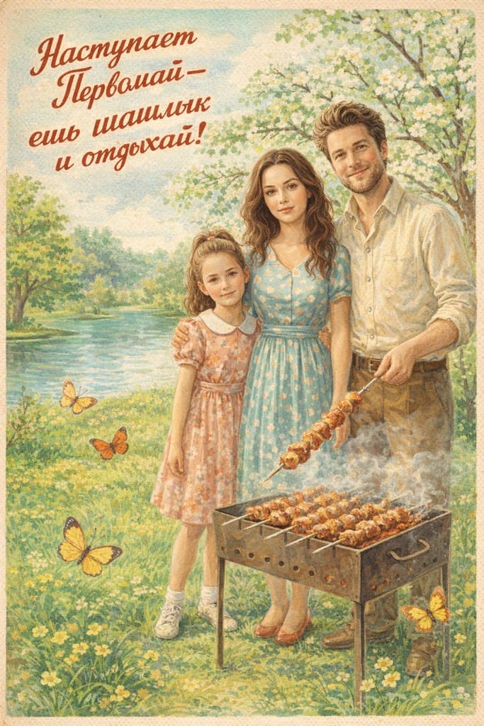 Открытки с 1 мая с юмором