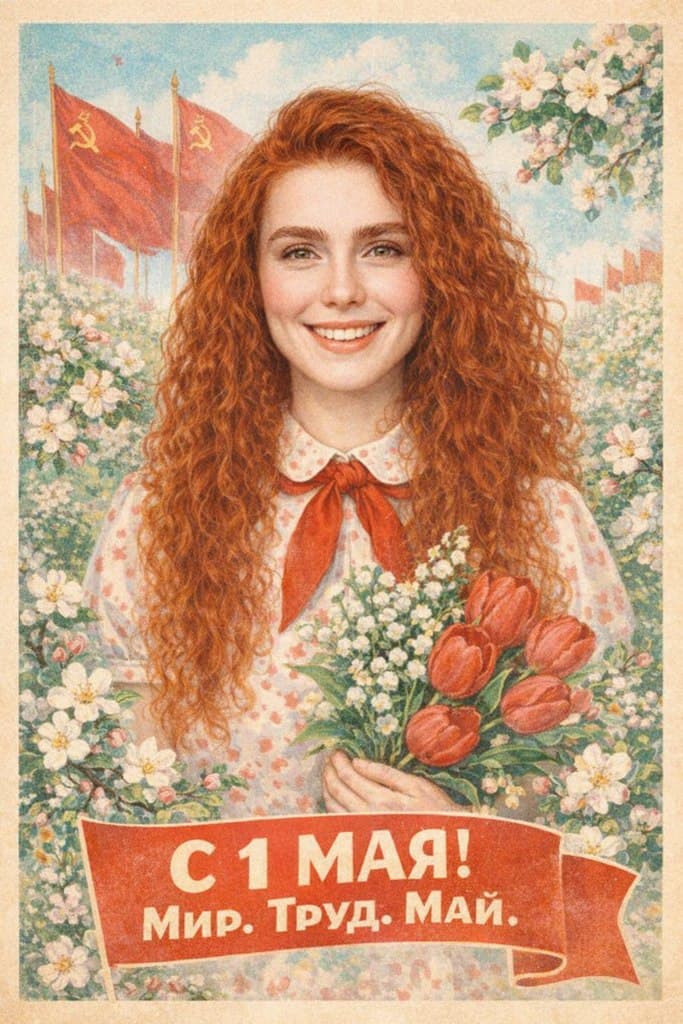 Плакат на 1 мая
