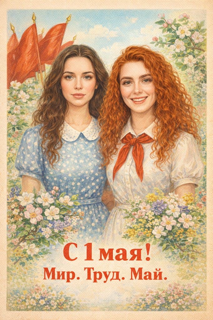 Плакат на 1 мая