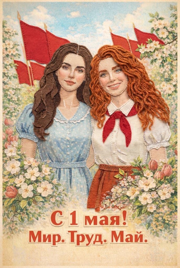 Аппликация Мир Труд Май