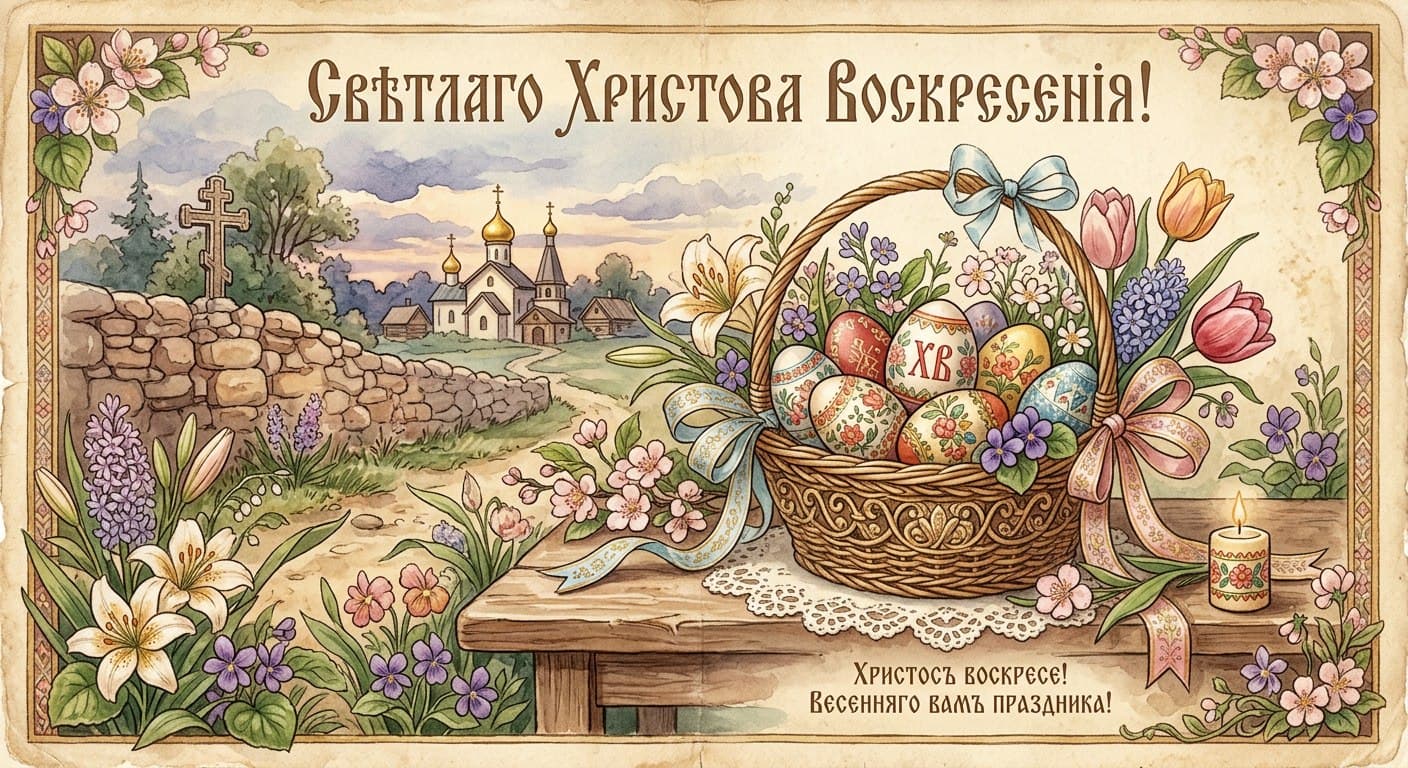 Открытки с Пасхой