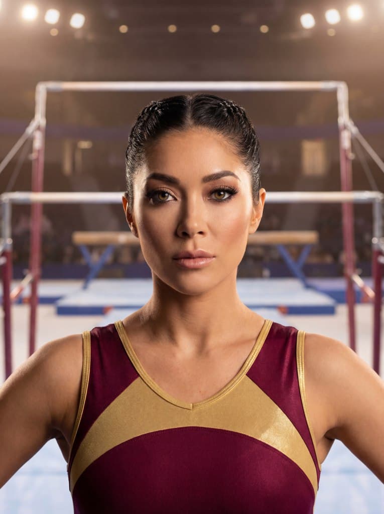 Фотосессия в стиле художественной гимнастики с нейросетью