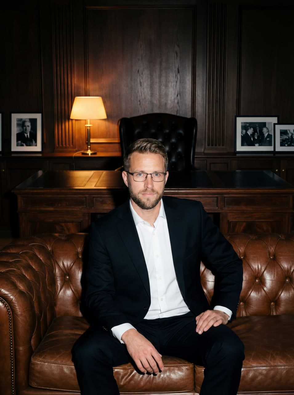 Фотосессия в деловом стиле для мужчин с помощью нейросети