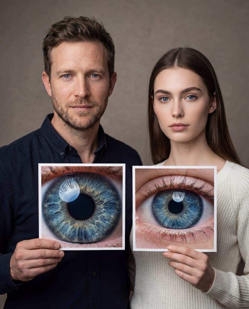 Ваш взгляд — ваш мир: парный портрет с макрофото зрачков