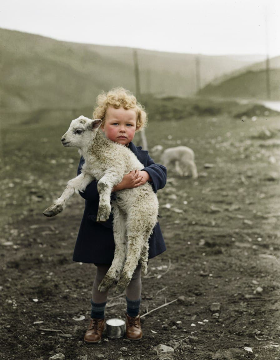 мальчик с овечкой