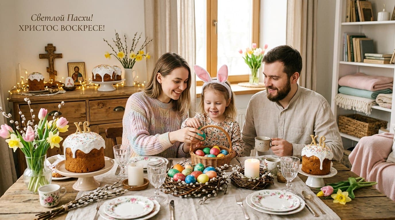 Фотосессия на Пасху для девушки